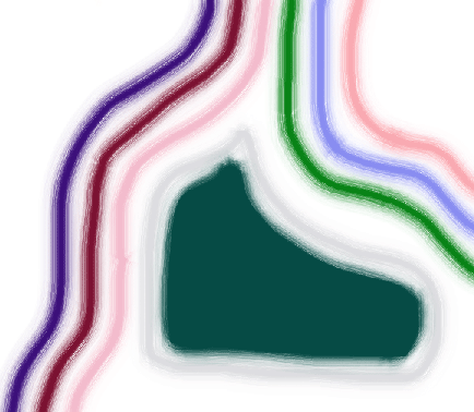 black-green water