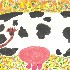 watercolour cow