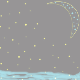 snowing on the moon